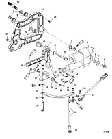 Компонеты ручки переключения передач 4-Х ТАКТНОГО ПЛМ MERCURY 135 Серийный номер от 1B381712 до 1B517158