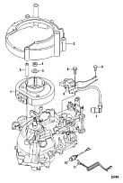 Чашка маховика, Serial # 0R318095 и ниже 4-Х ТАКТНОГО ПЛМ MERCURY 2.5 Серийный номер от 0R131842 и выше