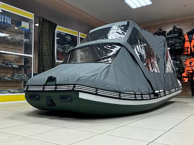 Ходовой комб. (носовой+основной) тент MISHIMO 350 FAMILY LITE/PRO тем.серый (7)