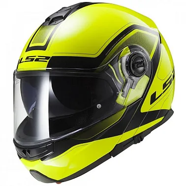 Мотошлем LS2 FF325 STROBE SNOW CIVIK желто-черный