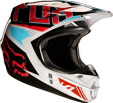 Мотошлем Fox V1 Falcon Helmet Grey/Red